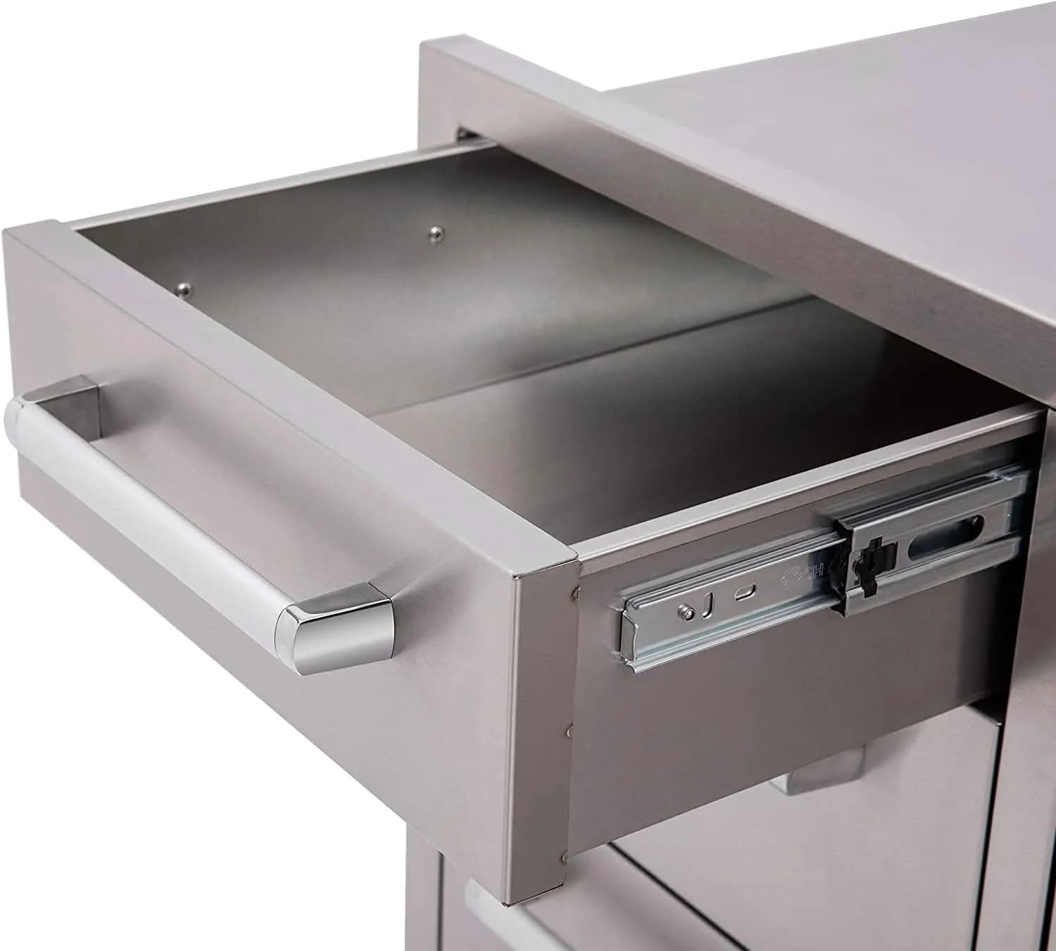 Bonfire Whistler - 42-Inch 5-Burner Built-In LP Grill with Side Burner and Triple Drawer and Trash Combo - PCKG1CBB500-LPSBTDT - image 7