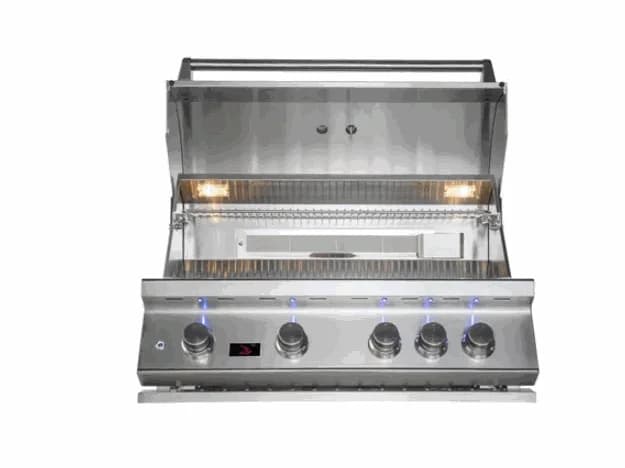 Bonfire Whistler - 34-Inch 4-Burner Built-In LP Grill with Side Burner, Access Door and Griddle Plate - PCKG2CBB4-LP-ADGP - image 3