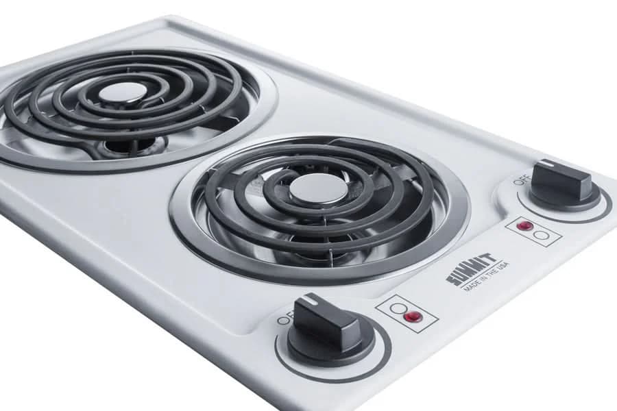 Summit 12 Wide 115V 2-Burner Coil Cooktop White - CCE211WH - image 4
