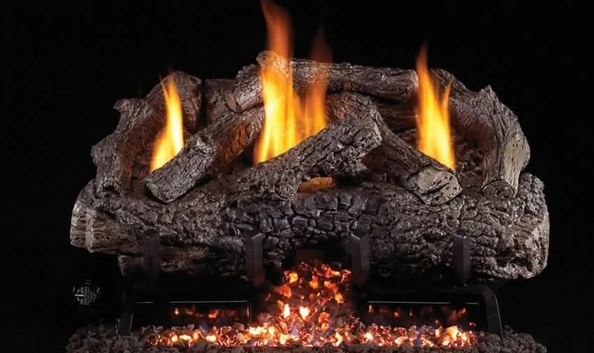 Peterson Gas Logs Charred Frontier Oak 16/18" Vf Logs Only - CHFR1618