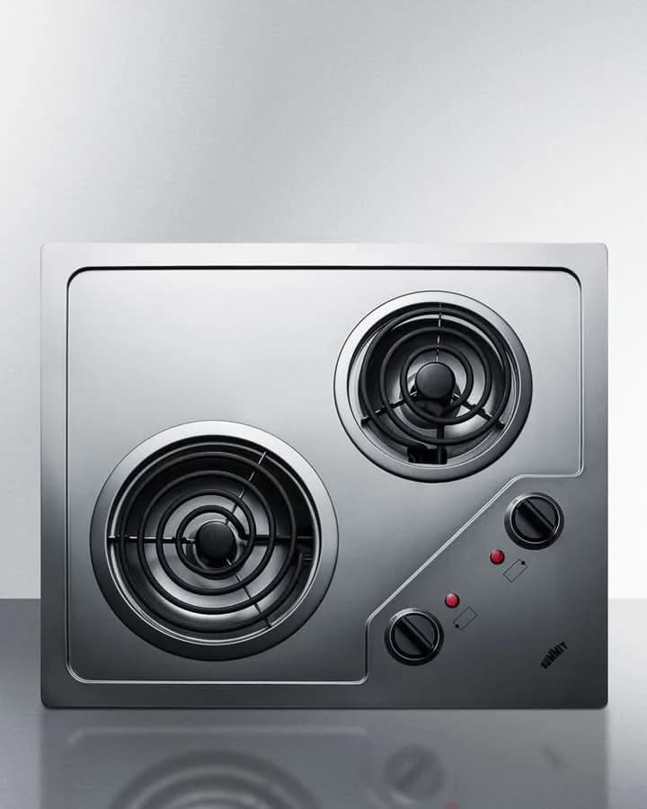 Summit 21 Wide 115V 2-Burner Coil Cooktop - CR2B122 - image 2