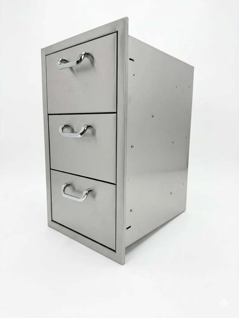 PCM 260 Series Triple Access Drawer with Paper Towel Holder - BBQ-260-DRW3-PTH - image 2