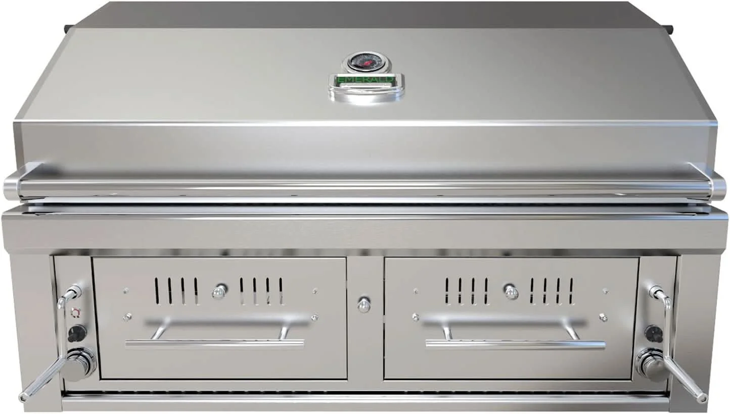 Sunstone Emerald - 42-Inch 2-Burner Gas Hybrid Dual Zone Grill - Charcoal/Wood Burning - EMCHDZ42-LP - image 2