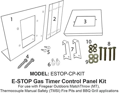 Summerset Control Panel designed for use SRW/Architectural Block/Pavers to house ESTOP1 0H and ESTOP2 5H Timers. - ESTOP-CP-KIT - image 3