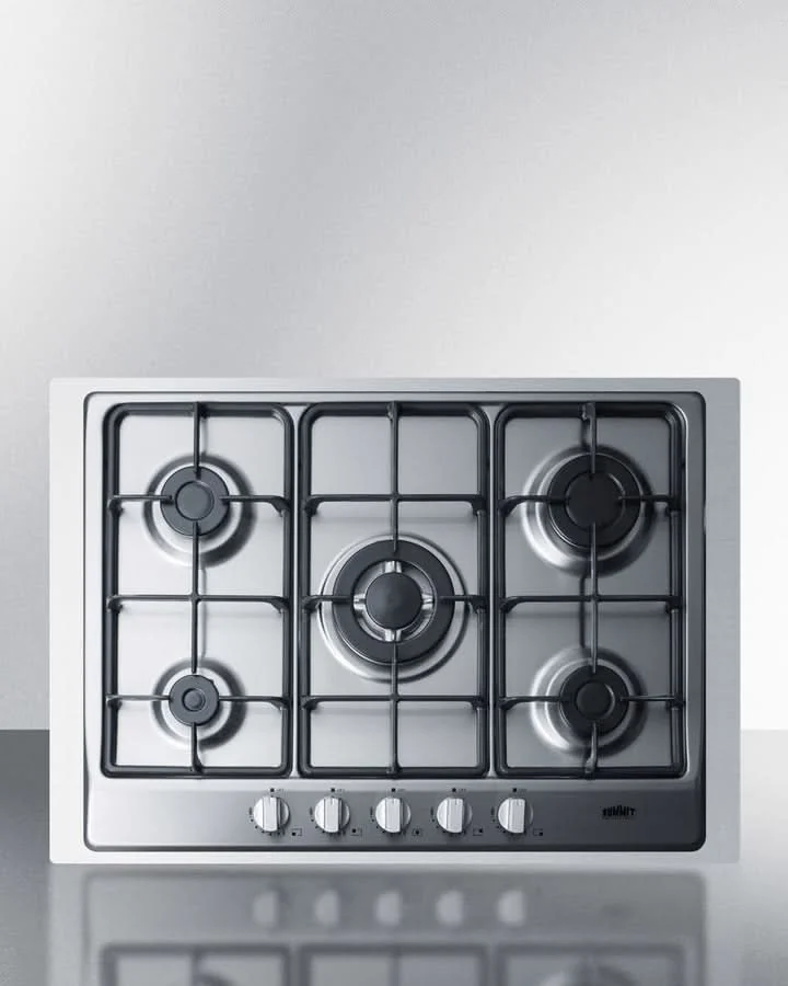 Summit 27 Wide 5 Burner Gas Cooktop Stainless Steel - GC527SS - image 11