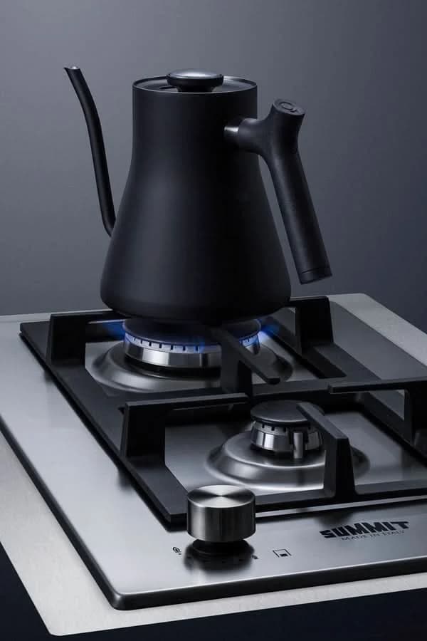 Summit 15 Wide 2 Burner Gas Cooktop In Stainless Steel - GCJ2SSTK15 - image 3