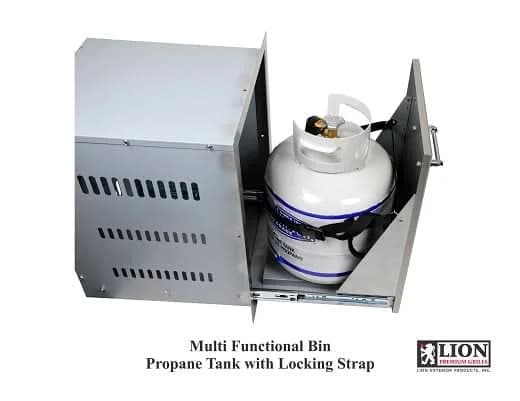 Lion 16 Inch Roll Out Liquid Propane Gas Tank / Trash Bin - L55628 - image 2