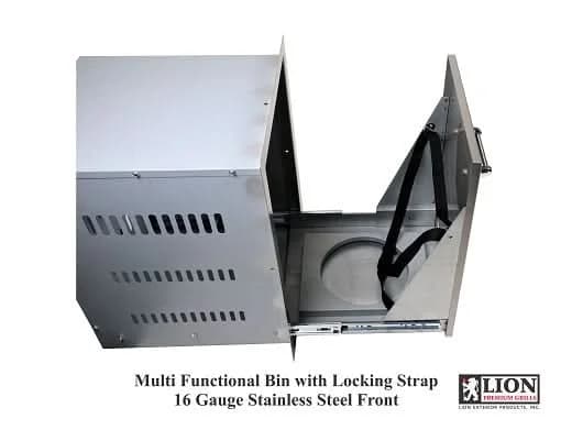 Lion 16 Inch Roll Out Liquid Propane Gas Tank / Trash Bin - L55628 - image 3