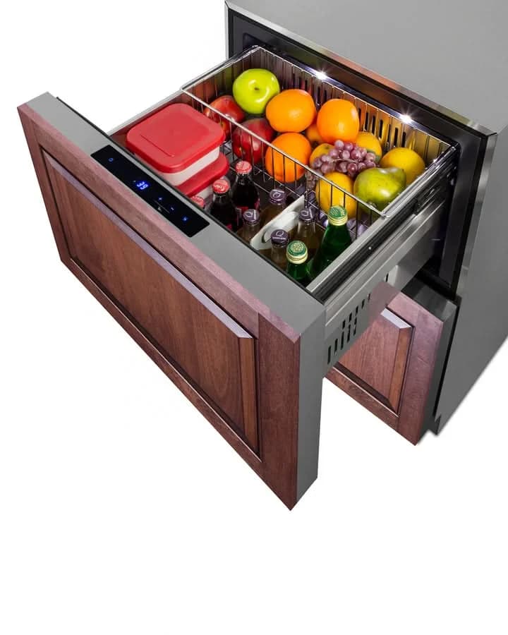 Summit 24-Inch Outdoor Drawer Refrigerator Stainless Steel - ADRD241CSS - image 6