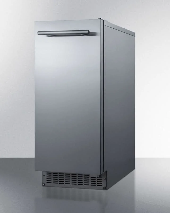 Summit - 15 Inch Built-In Ice Maker in Stainless Steel = BIM68OSPUMP - image 3