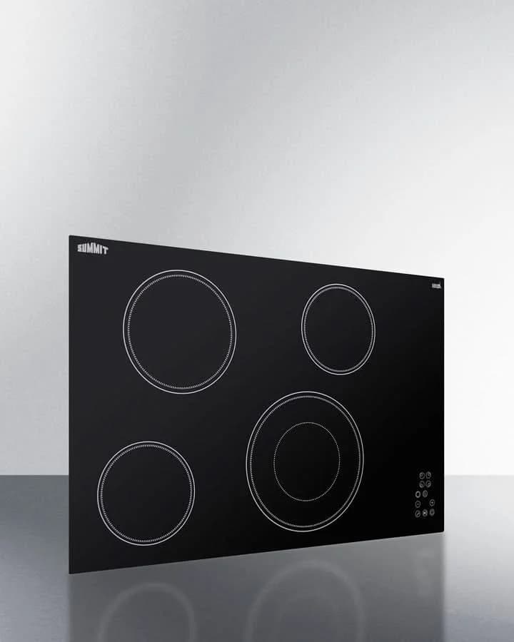 Summit - 30 Wide 208-240V 4-Burner Radiant Cooktop - CR4B30T11B - image 5