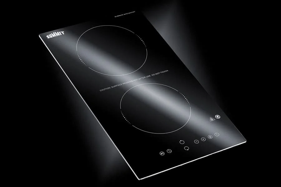 Summit - 12 Wide 115V 2-Burner Radiant Cooktop With Safety Shutoff - CRH2BT30115 - image 11