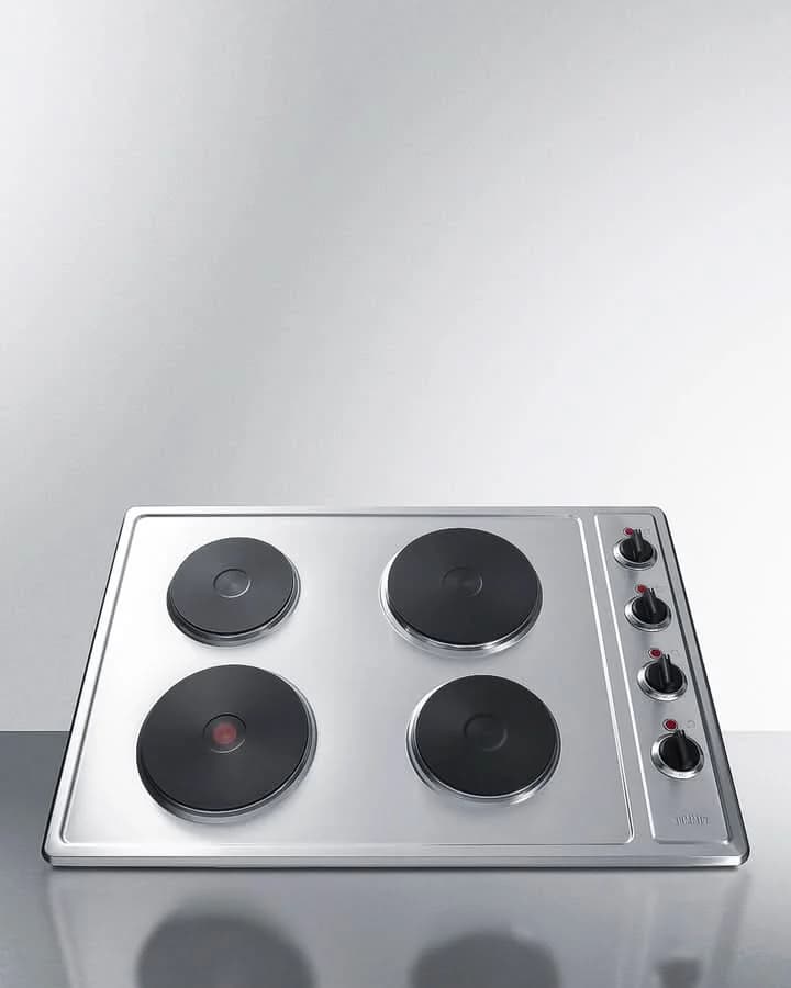 Summit - 30 Wide 208/240V 4-Burner Solid Disk Cooktop - CSD4B300 - image 6
