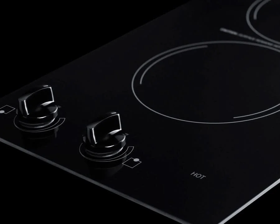 Summit - 12 Wide 115V 2-Burner Radiant Cooktop - CR2110B - image 2