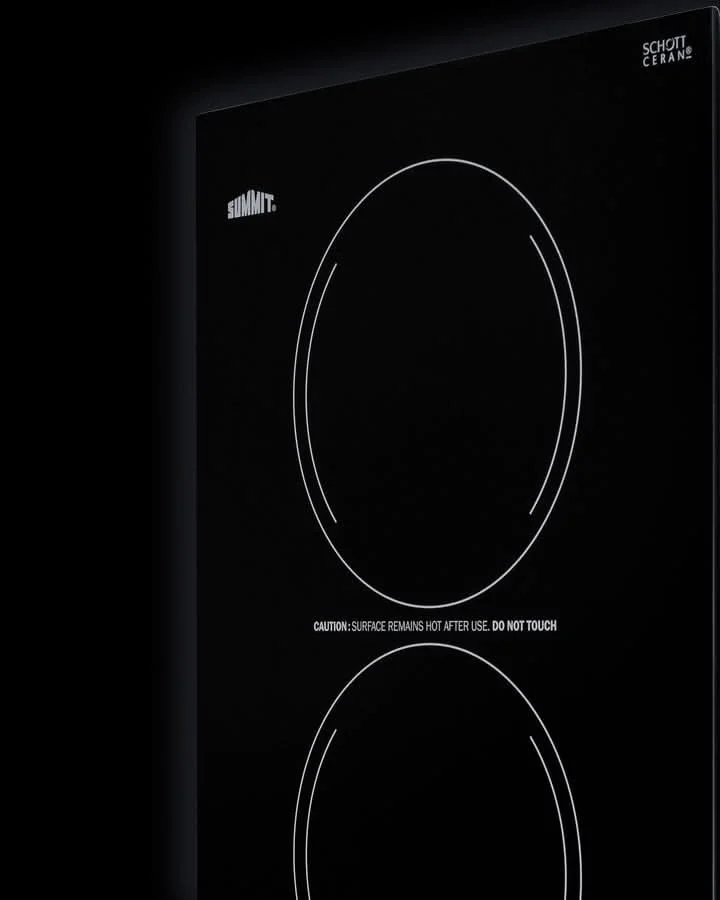 Summit - 12 Wide 115V 2-Burner Radiant Cooktop - CR2110B - image 3