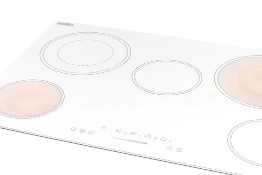 Summit - 30 Wide 208-240V 5-Burner Radiant Cooktop - CR5B30T8W - image 2