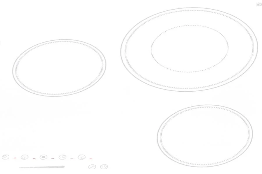 Summit - 30 Wide 208-240V 5-Burner Radiant Cooktop - CR5B30T8W - image 5
