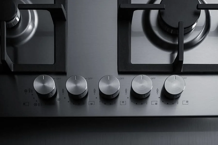 Summit - 34 Wide 5-Burner Gas Cooktop In Stainless Steel - GCJ536SS - image 3