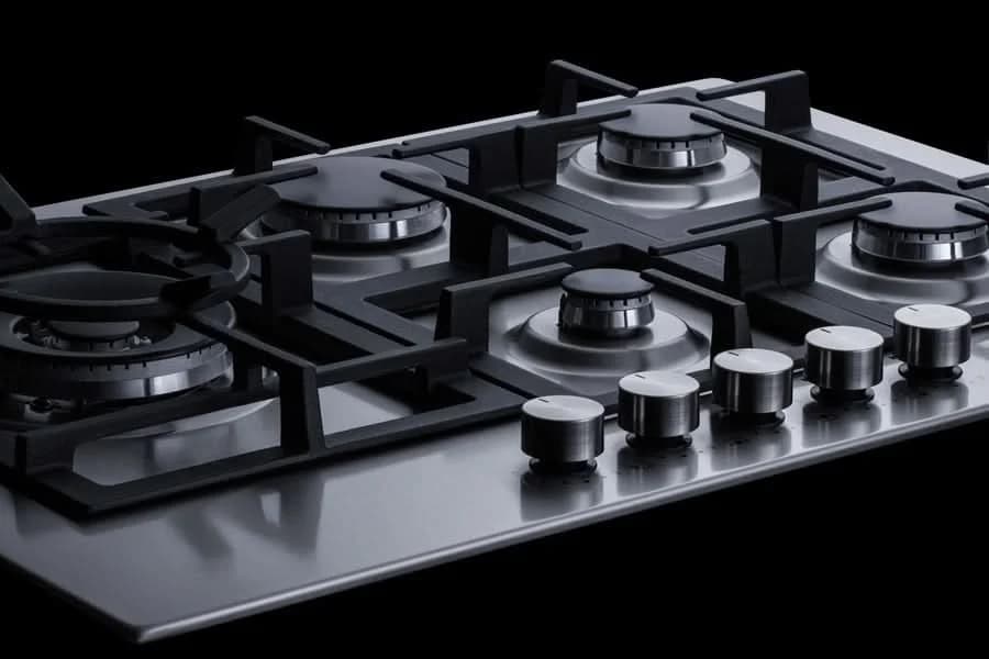 Summit - 30 Wide 5-Burner Propane Gas Cooktop In Stainless Steel - GCJ5SSLP - image 3