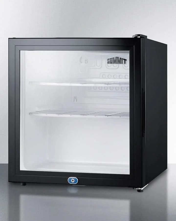 Summit - 18 Inch Freestanding Compact Refrigerator minibar with front lock - MB43GL - image 3