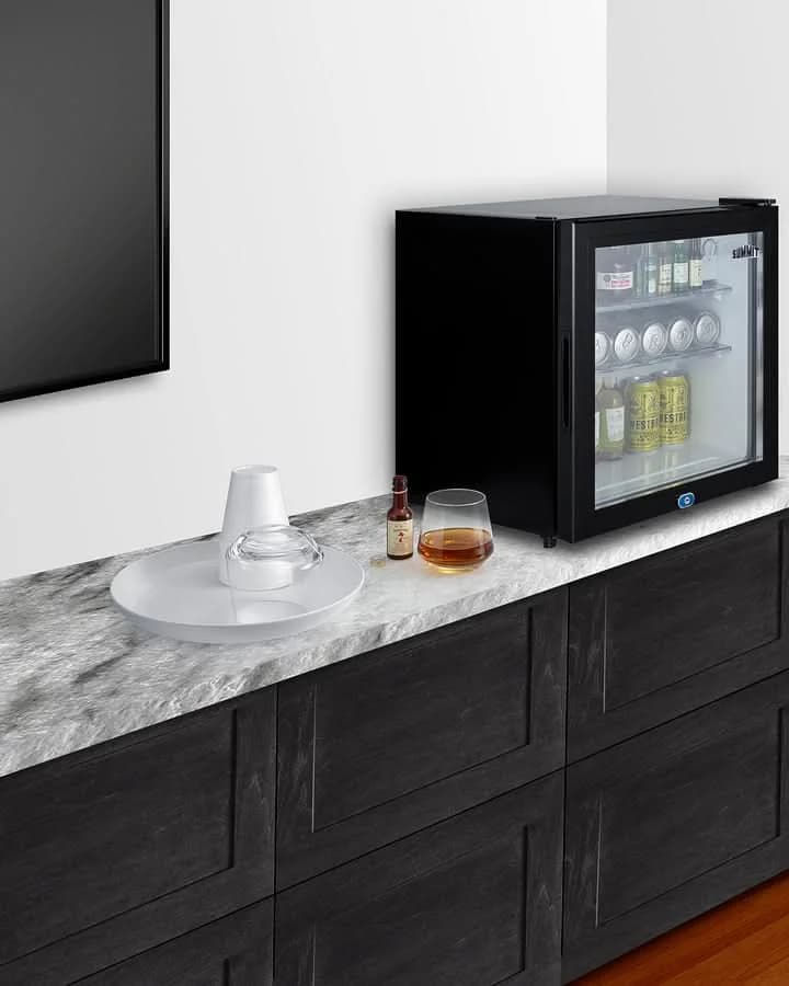 Summit - 18 Inch Freestanding Compact Refrigerator minibar with front lock - MB43GL - image 5