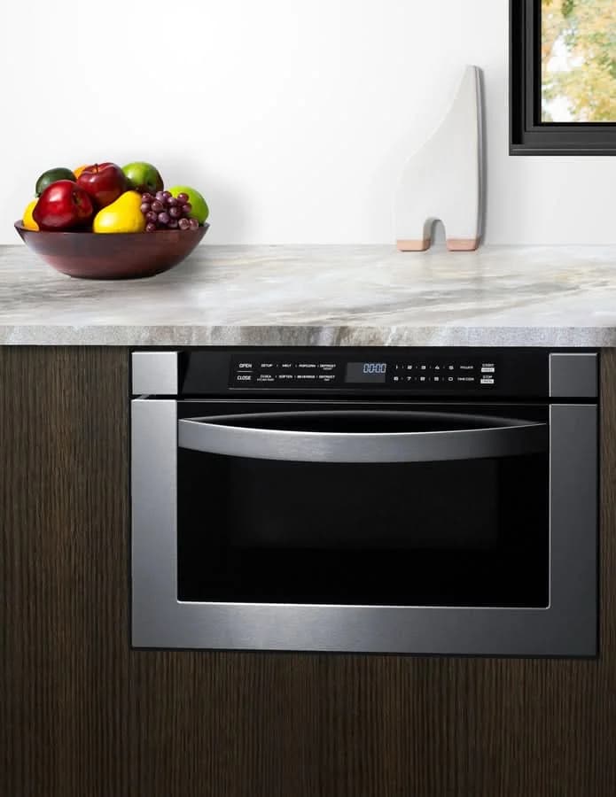 Summit - 24 Wide Built-In Drawer Microwave - MDR245SS - image 3