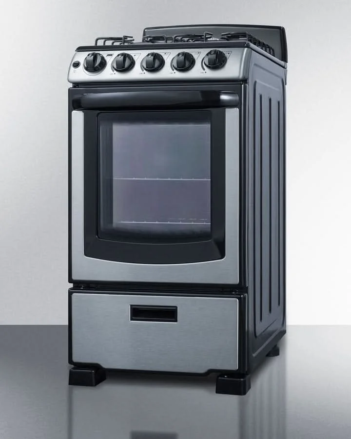 Summit - 20 Wide Gas Range - PRO201SS - image 2