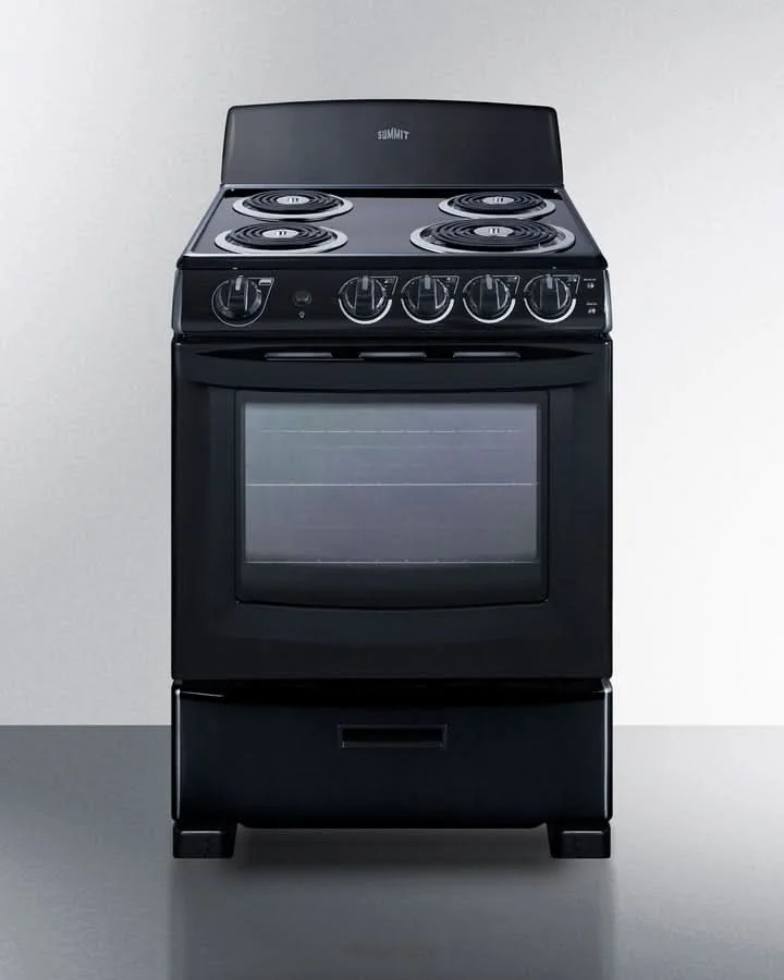 Summit - 24 Wide Electric Coil Range - RE2413B