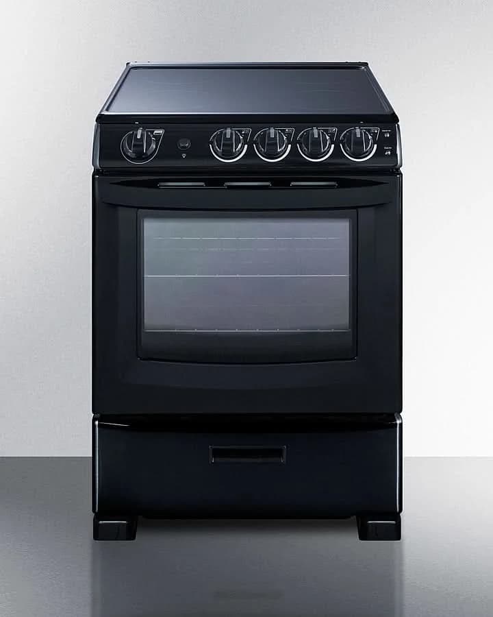 Summit - 24 Wide Electric Smooth-Top Range - REX2431BRT - image 3