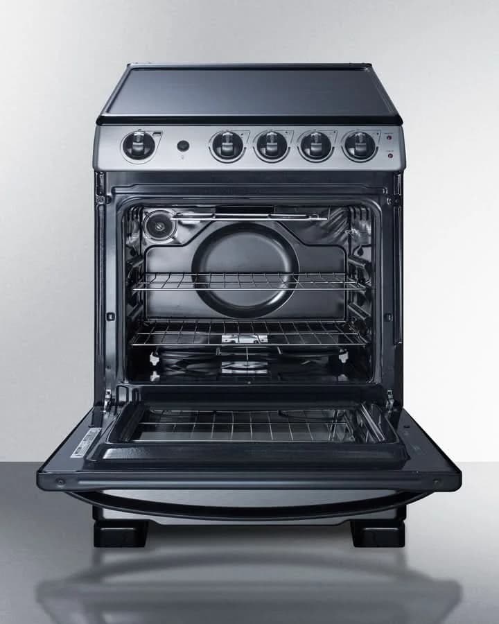 Summit - 24 Wide Electric Smooth-Top Range - REX2451SSRT - image 6