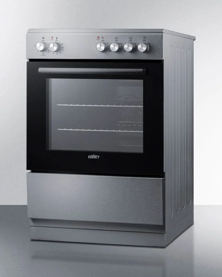 Summit - 24 Wide Electric Smooth-Top Range - REXT24SS - image 6