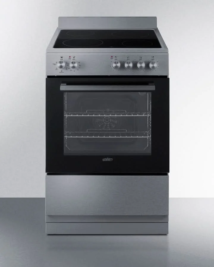 Summit - 24 Wide Electric Smooth-Top Range - REXT24SS - image 4