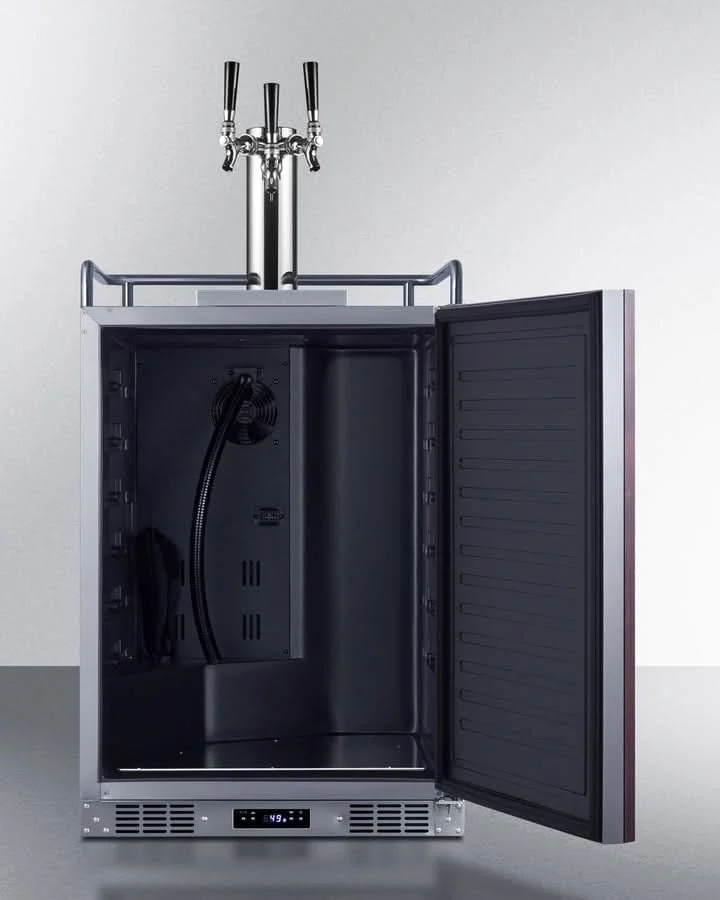 Summit - 24 Wide Built-In Kegerator (Panel Not Included) - SBC682PNRTRIPLE - image 2