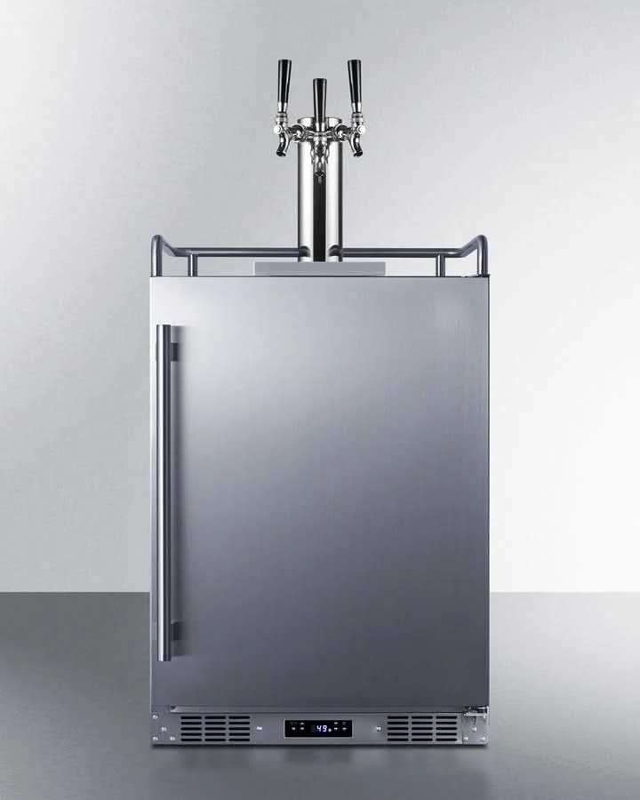 Summit - 24 Wide Built-In Outdoor Beer Kegerator - SBC683OSTRIPLE - image 4