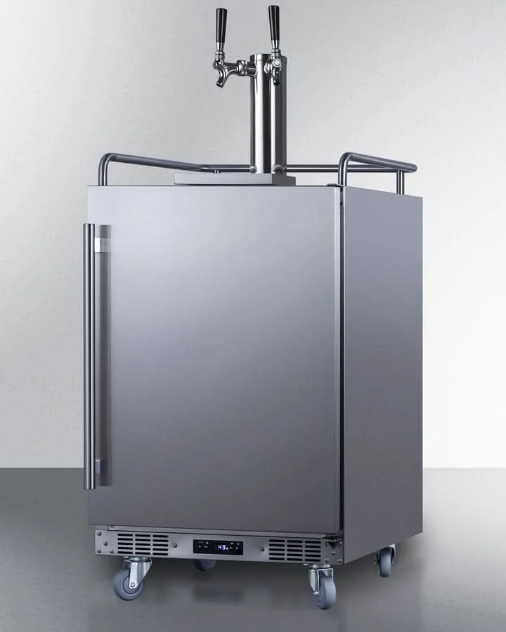 Summit - 24 Wide Built-In Outdoor Beer Kegerator - SBC683OSTWIN - image 8