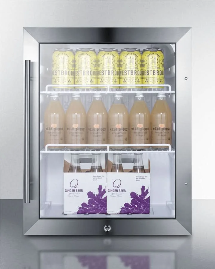 Summit Commercial Compact Beverage Center Stainless Steel Finish Left Handle Door - SCR314LCSSLHD - image 2