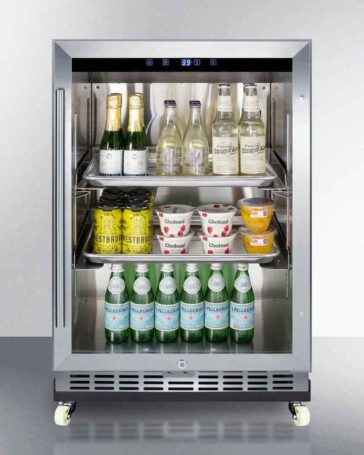 Summit 24-Inch Outdoor Beverage Center with Glass Door and Right Hinge - SCR611GLOSRI - image 3