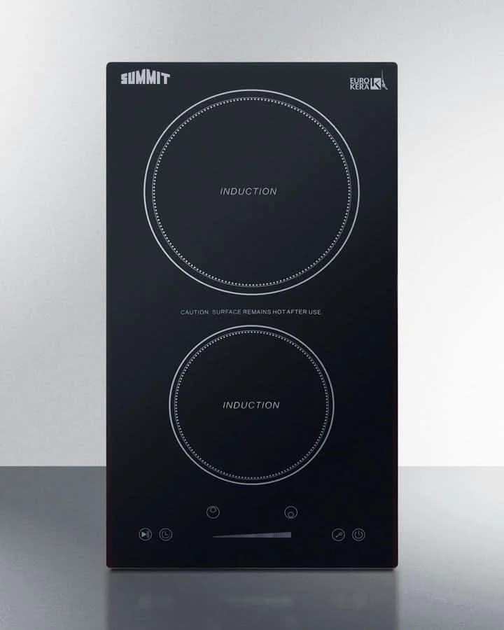Summit - 12 Wide 115V 2-Zone Induction Cooktop, Cord Included - SINC2B115 - image 7