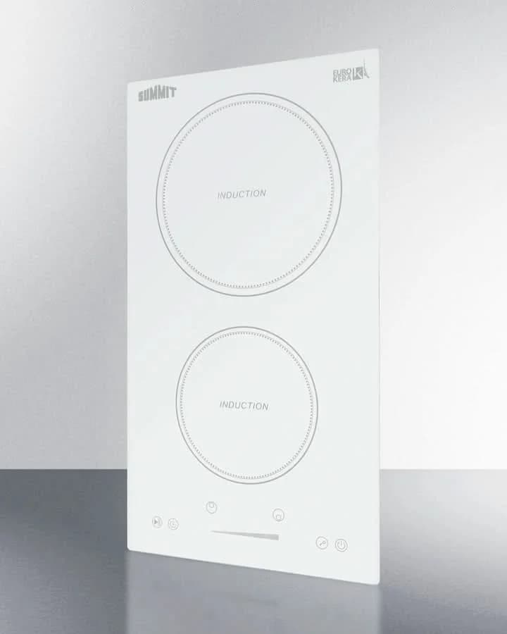 Summit - 12 Wide 208-240V 2-Zone Induction Cooktop - SINC2B231W - image 2