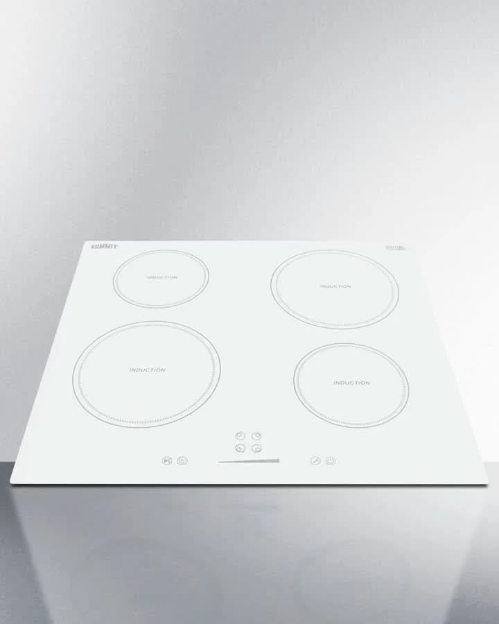 Summit - 24 Wide 208-240V 4-Zone Induction Cooktop - SINC4B242W - image 2