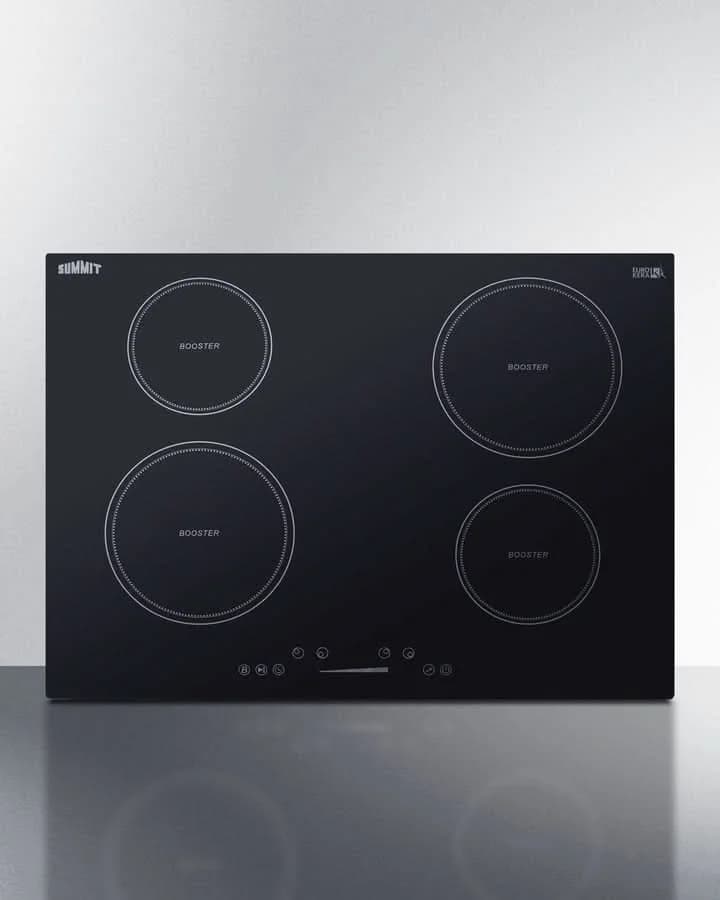 Summit - 30 Wide 208-240V 4-Zone Induction Cooktop - SINC4B301B