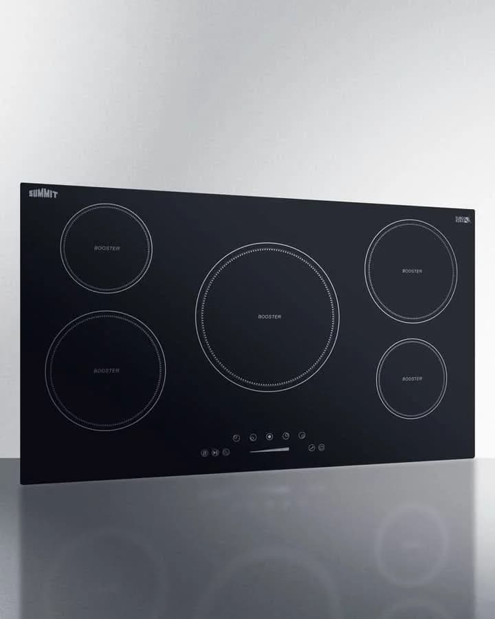 Summit - 36 Wide 208-240V 5-Zone Induction Cooktop - SINC5B36B - image 2