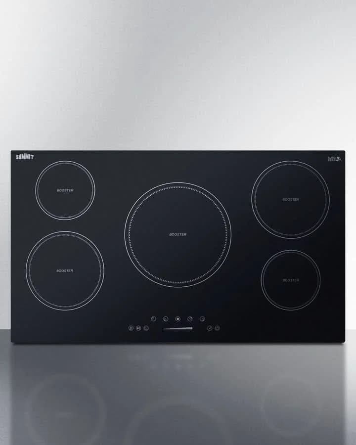 Summit - 36 Wide 208-240V 5-Zone Induction Cooktop - SINC5B36B
