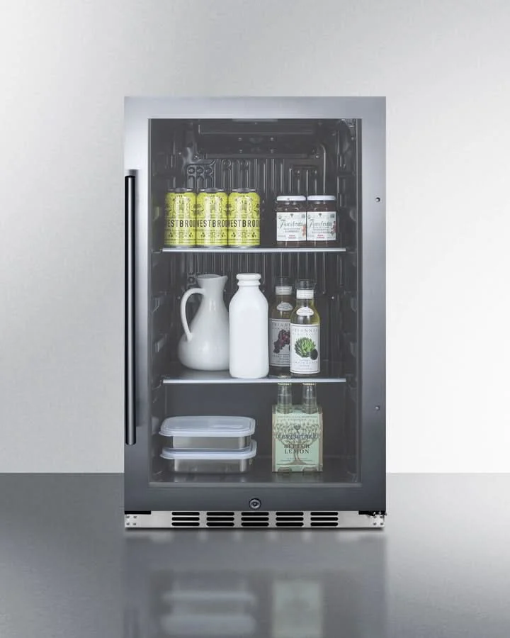 Summit 19-Inch Outdoor Beverage Center with High Handle and Stainless Steel - SPR488BOSH34CSS - image 3