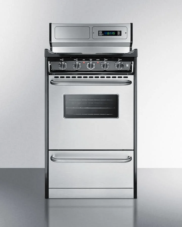 Summit - 20 Wide Electric Coil Range - TEM130BKWY - image 3