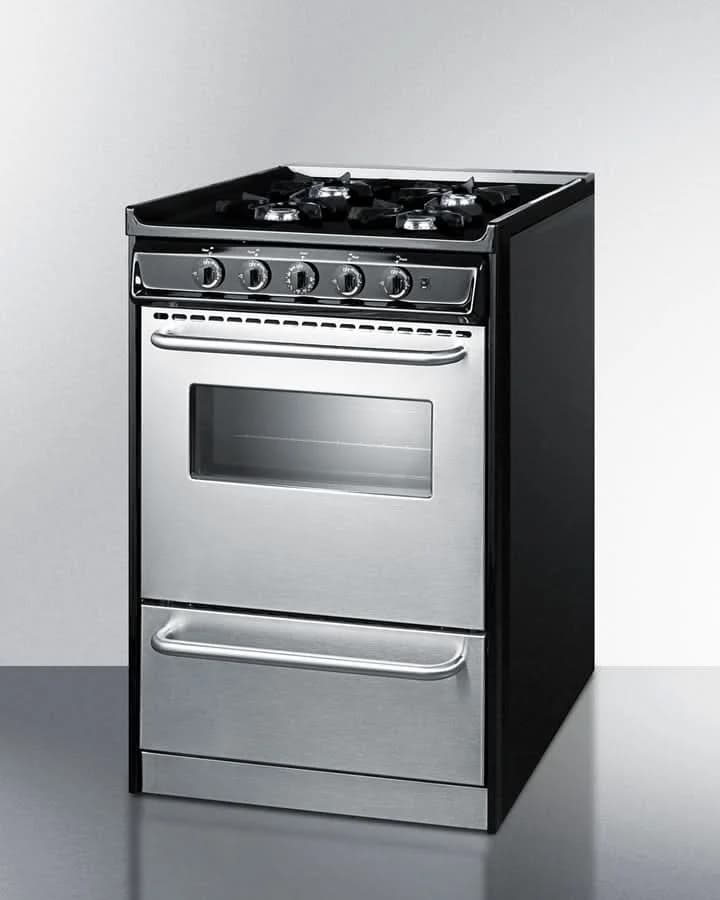 Summit - 20 Wide Gas Range, Open Burners - TNM1107BRW - image 3
