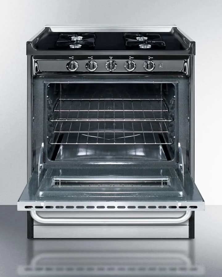 Summit - 30 Wide Gas Range, Open Burners - TNM2107BRW - image 3