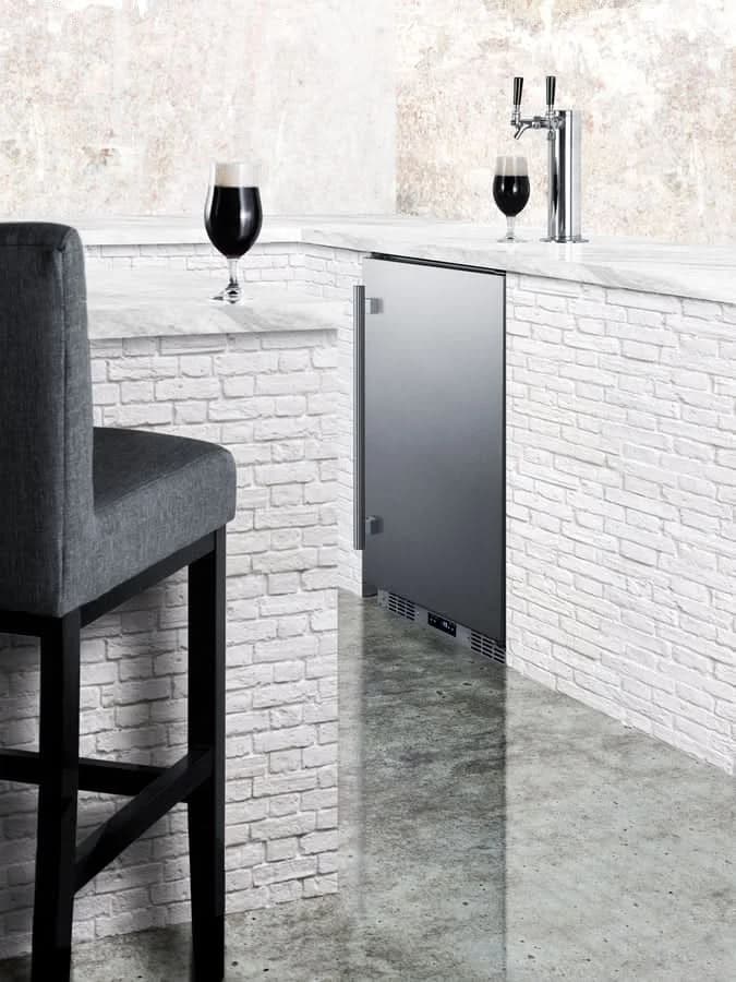 Summit - 24 Wide Built-In Outdoor Beer Kegerator - SBC683OSTWIN - image 3