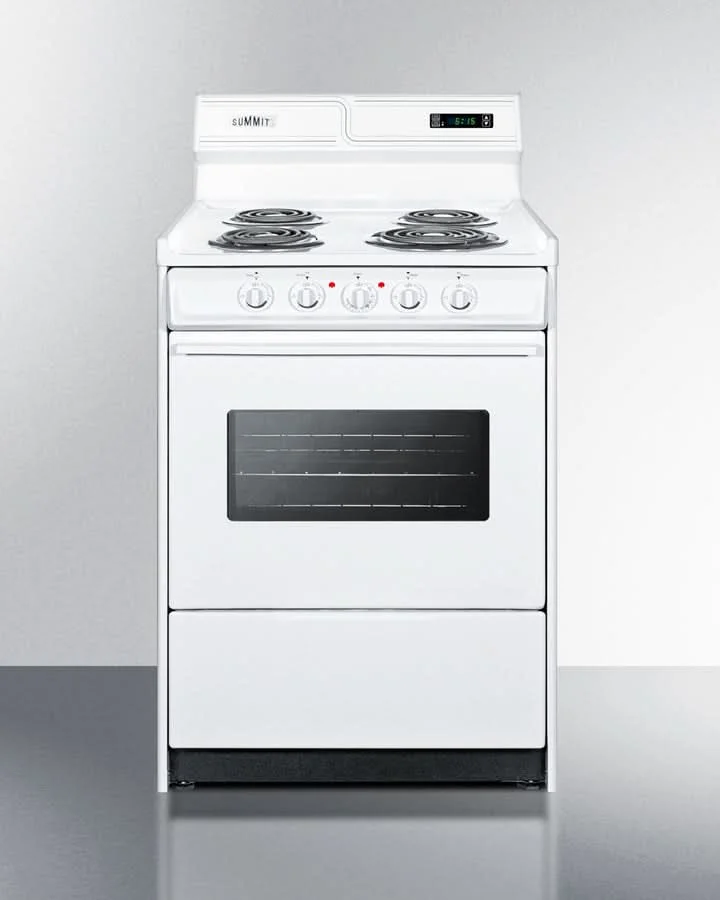 Summit - 24 Wide Electric Coil Top Range - WEM630KW