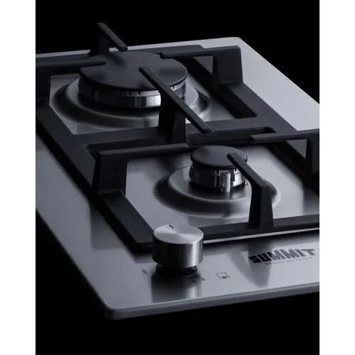 Summit - 12 Wide 2-Burner Propane Gas Cooktop In Stainless Steel - GCJ2SSLP - image 4